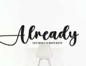 Already Script font