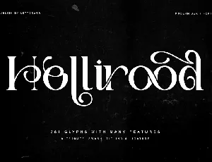 Hollirood-Personal use font