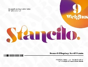 Stancilo font