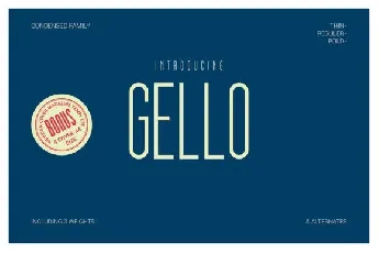 Gello Family font