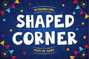 Shaped Corner Display font