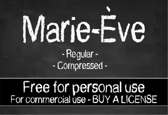 CF Marie Eve font