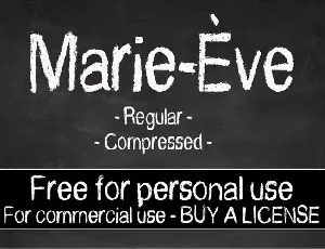 CF Marie Eve font