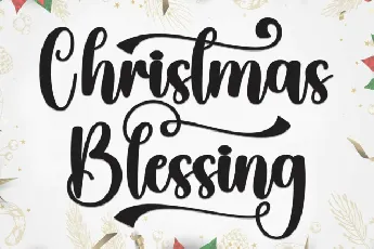 Christmas Blessing font