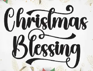 Christmas Blessing font