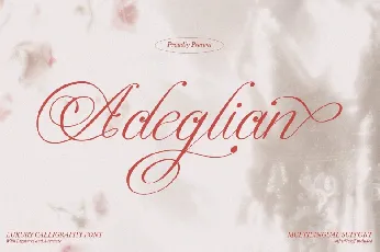 Adeglian font