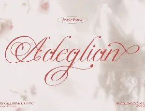 Adeglian font