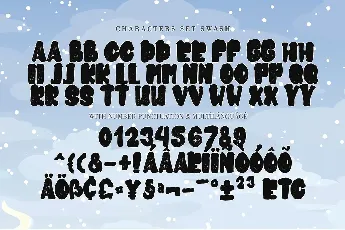 snowkybrush font