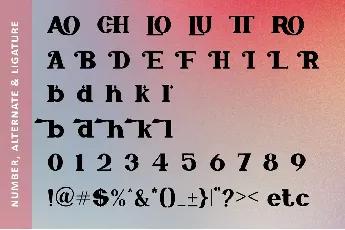 Baochi font