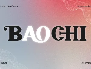 Baochi font