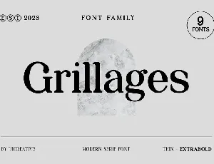 Grillages font