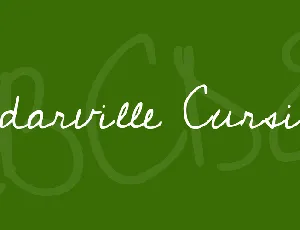 Cedarville Cursive font