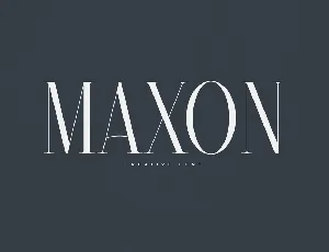 Maxon font