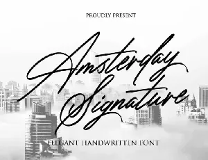 Amsterday Signature font