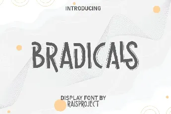 Bradicals font