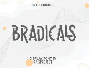 Bradicals font