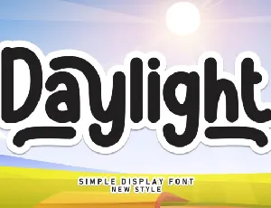 Daylight Display Typeface font