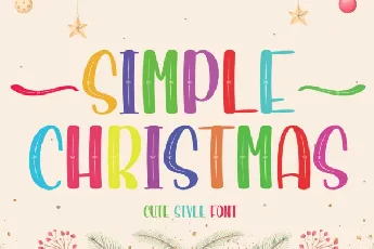 Simple Christmas Display font