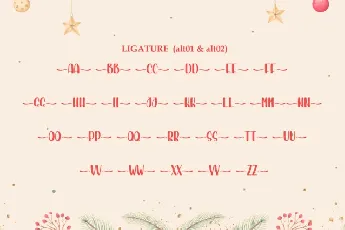 Simple Christmas Display font