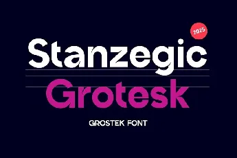 Stanzegic Grotesk font