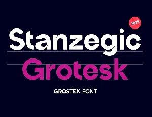 Stanzegic Grotesk font