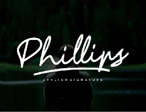 Phillips Signature font