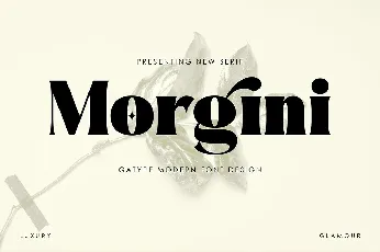 Morgini font