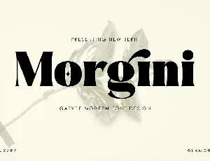 Morgini font