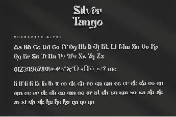 Tango Silver-Personal use font