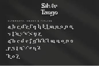 Tango Silver-Personal use font