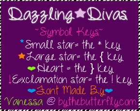 Dazzling Divas font