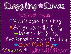 Dazzling Divas font