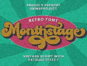 Monthstage font