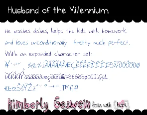 Husband of the Millennium font