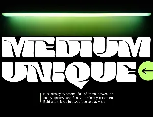 MEDIUM UNIQUE DEMO font