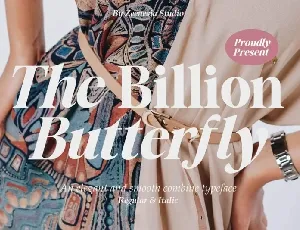 The Billion Butterfly font