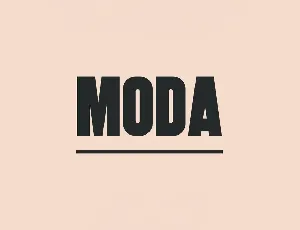 Moda font