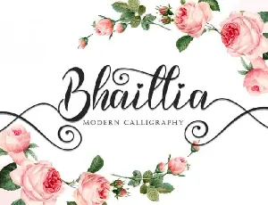 Bhaillia Calligraphy font