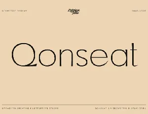 Qonseat font