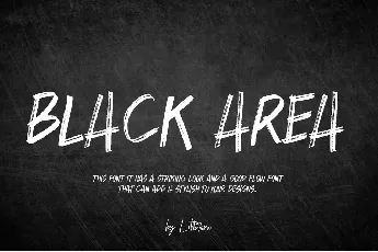 BLACK AREA font