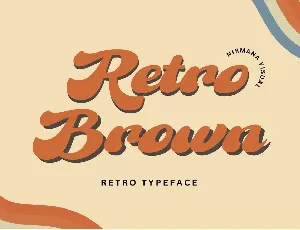 Retro Brown font