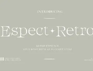 Espect Retro font