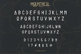 Mountreal font