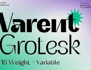 Varent Grotesk font