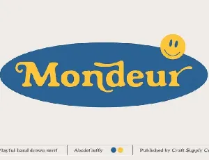 Mondeur Serif font