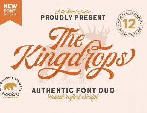 Kingdrops Calligraphy font