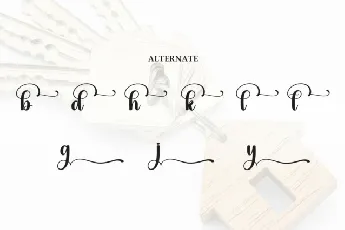 Keychains Script font