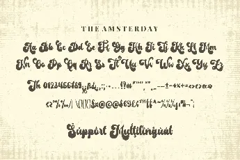 The Amsterday font