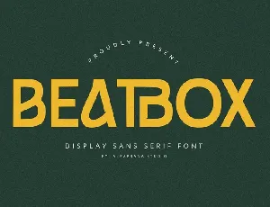 Beatbox font