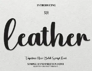 Leather font